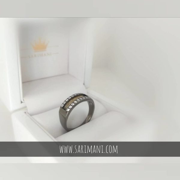 Ring aus Pferdehaar auf Silber mit Steinen
