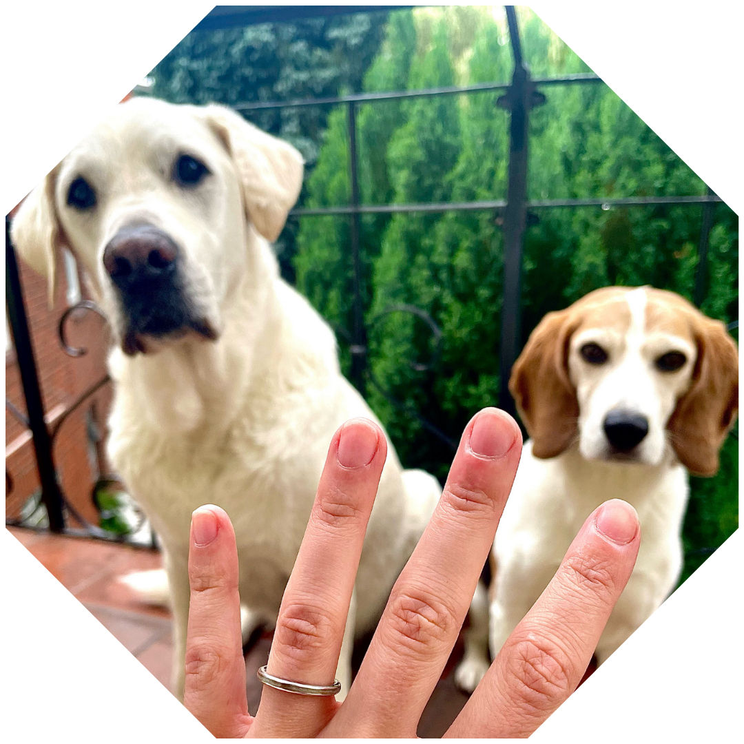 Ring Thinny mit Hundehaar